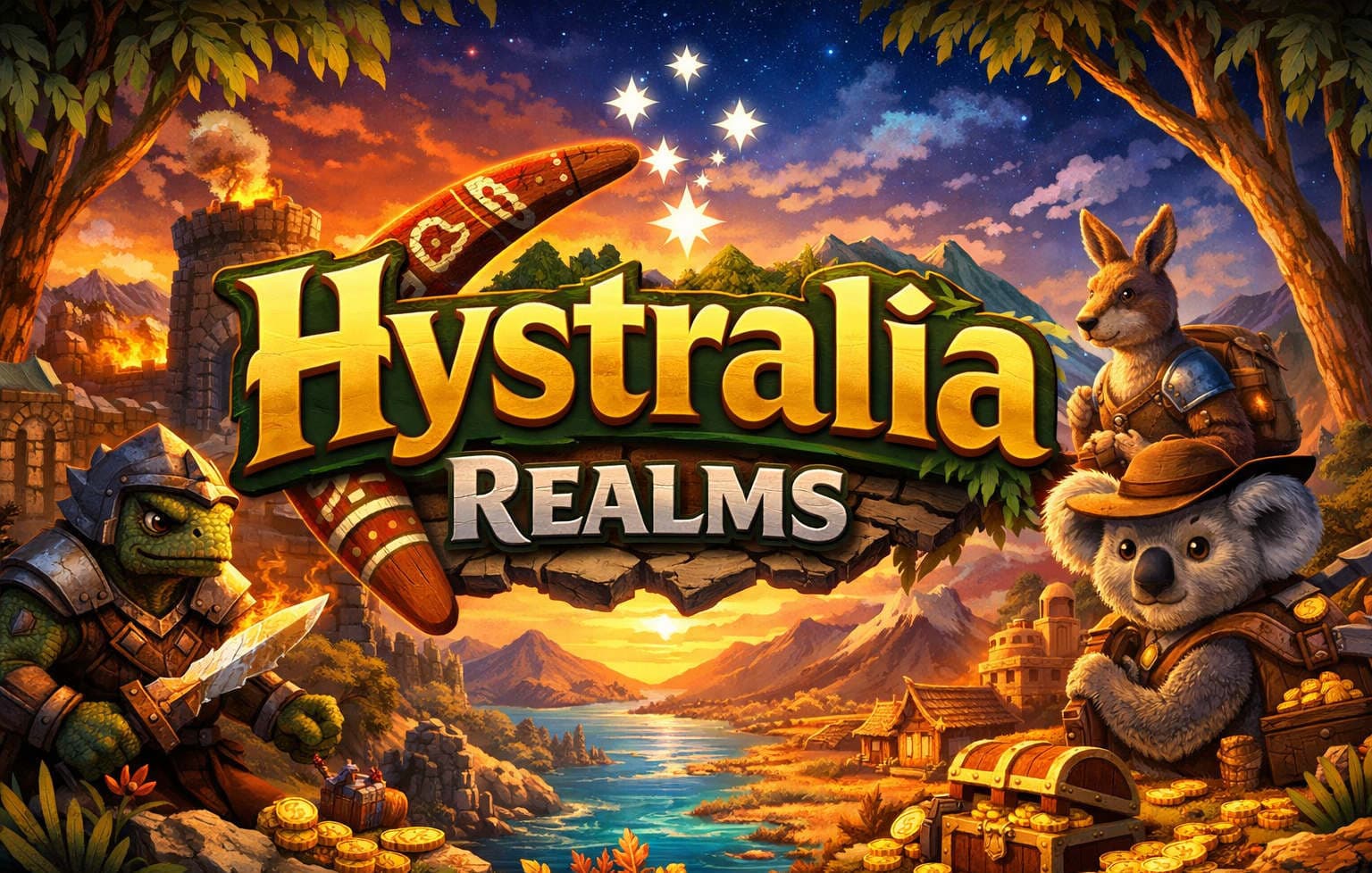 Hystralia Realms logo